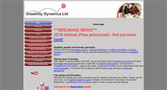 Desktop Screenshot of disabilitydynamics.co.uk